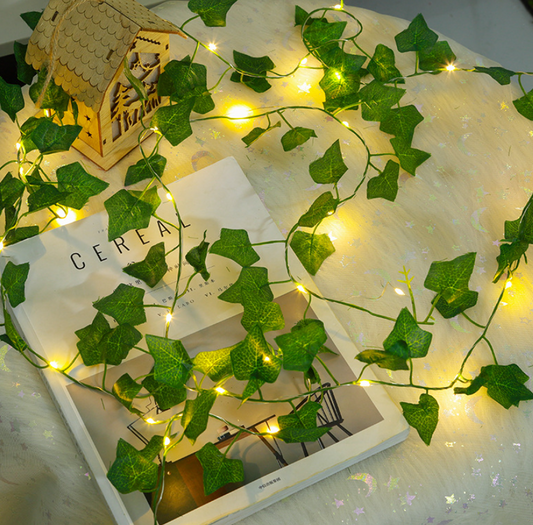 LED Leaf Copper Wire String Lights