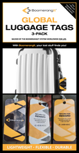 Load image into Gallery viewer, GLOBAL Luggage Tags 3-Pack  + Lost & Found Return Service