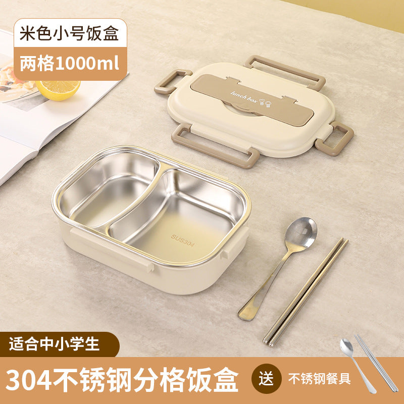 Stainless Steel Bento Box with Five Compartments