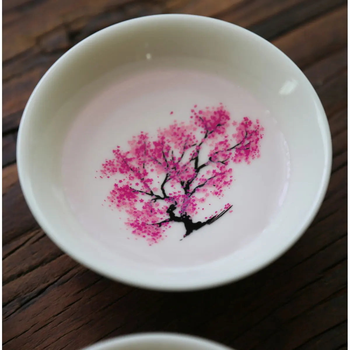 Hot & Cold Color Changing Dish - Japanese Sakura Cherry Blossom Tea Saucer