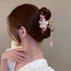 Peach Blossom Hair Clip