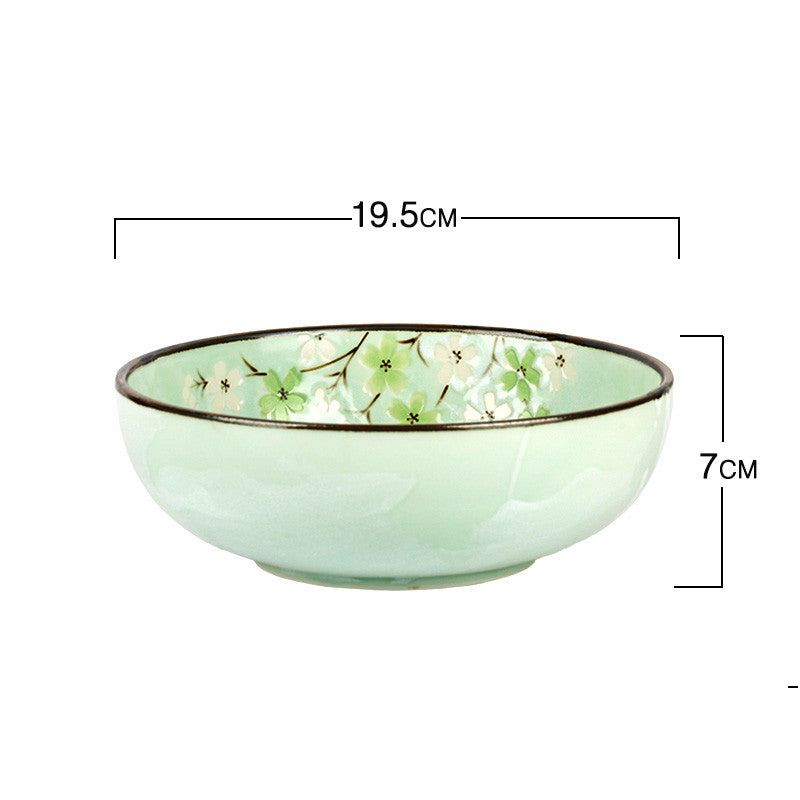 Sakura Blossom Underglaze Rice Bowl