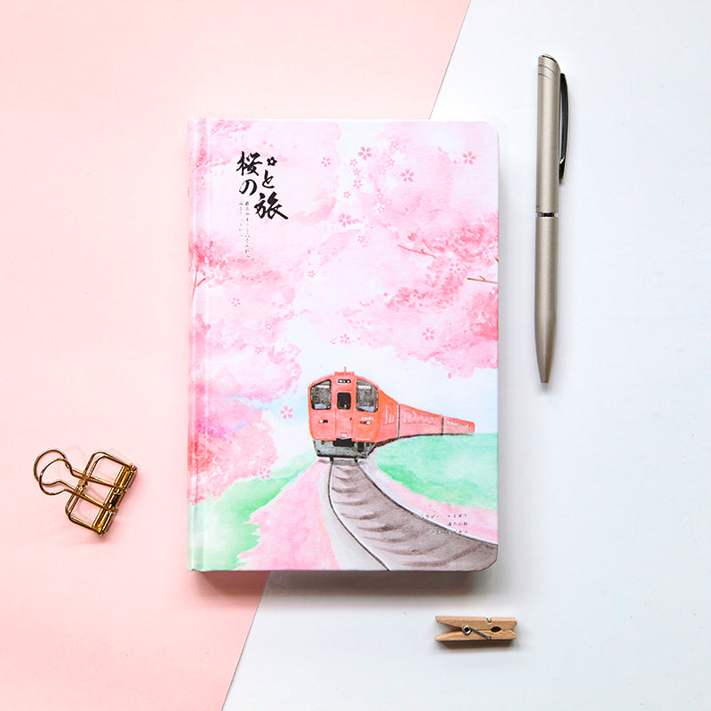 Japanese Cherry Blossom Colorful Sketchbook (Diary)
