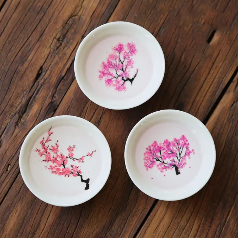 Hot & Cold Color Changing Dish - Japanese Sakura Cherry Blossom Tea Saucer