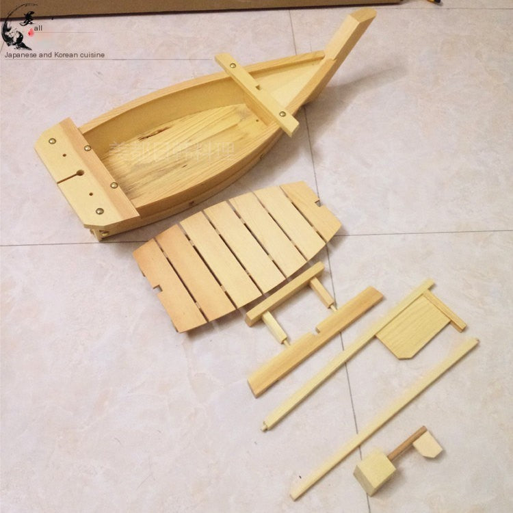 Bamboo Dragon Boat - Wooden Sushi Serving Platter