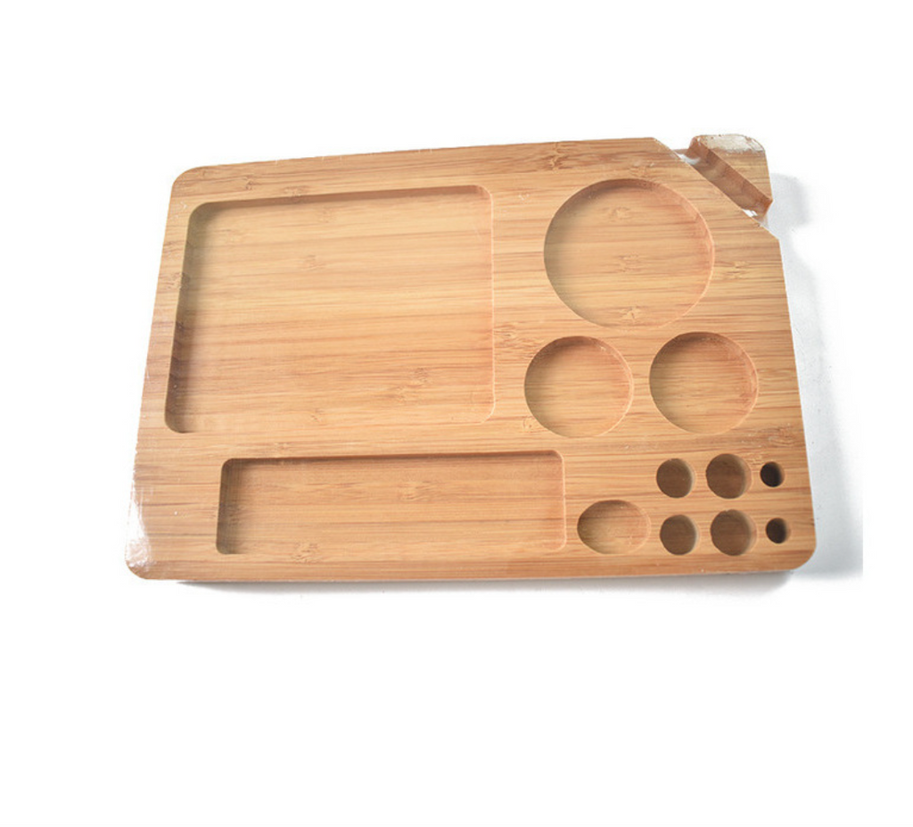 Square Bamboo Wood Cigarette Tray
