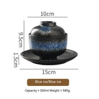 Japanese Ceramic Soup Bowl with Lid Tureen