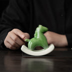 Japanese Tea Pet - Green Horse