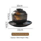 Japanese Ceramic Soup Bowl with Lid Tureen
