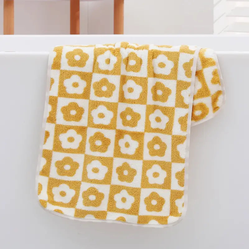 Blossom Pattern Hand Towel for Elegant Bathrooms