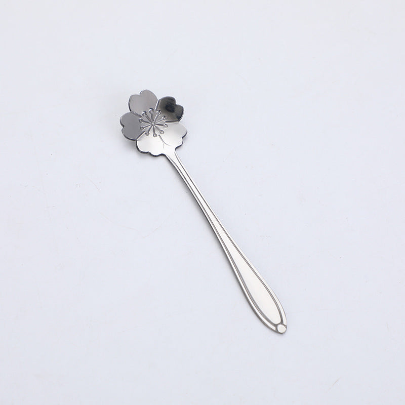 Cherry Blossom Design Stainless Steel Spoon - Flower Utensils - Flower Spoon
