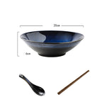 Japanese Style Large Noodle and Salad Bowl Set