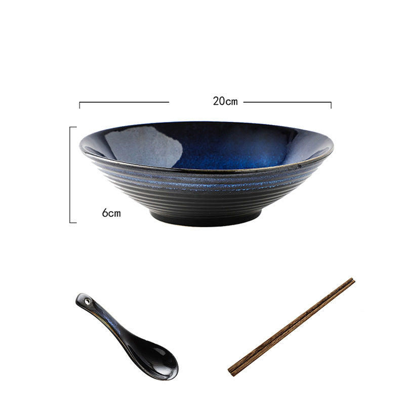 Japanese Style Large Noodle and Salad Bowl Set