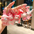 Pink Cherry Blossom Sanrio Cinnamoroll Keychain Decor Hello Kitty Accessory Keychain