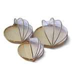 Bamboo Round Storage Basket Set for Home Use