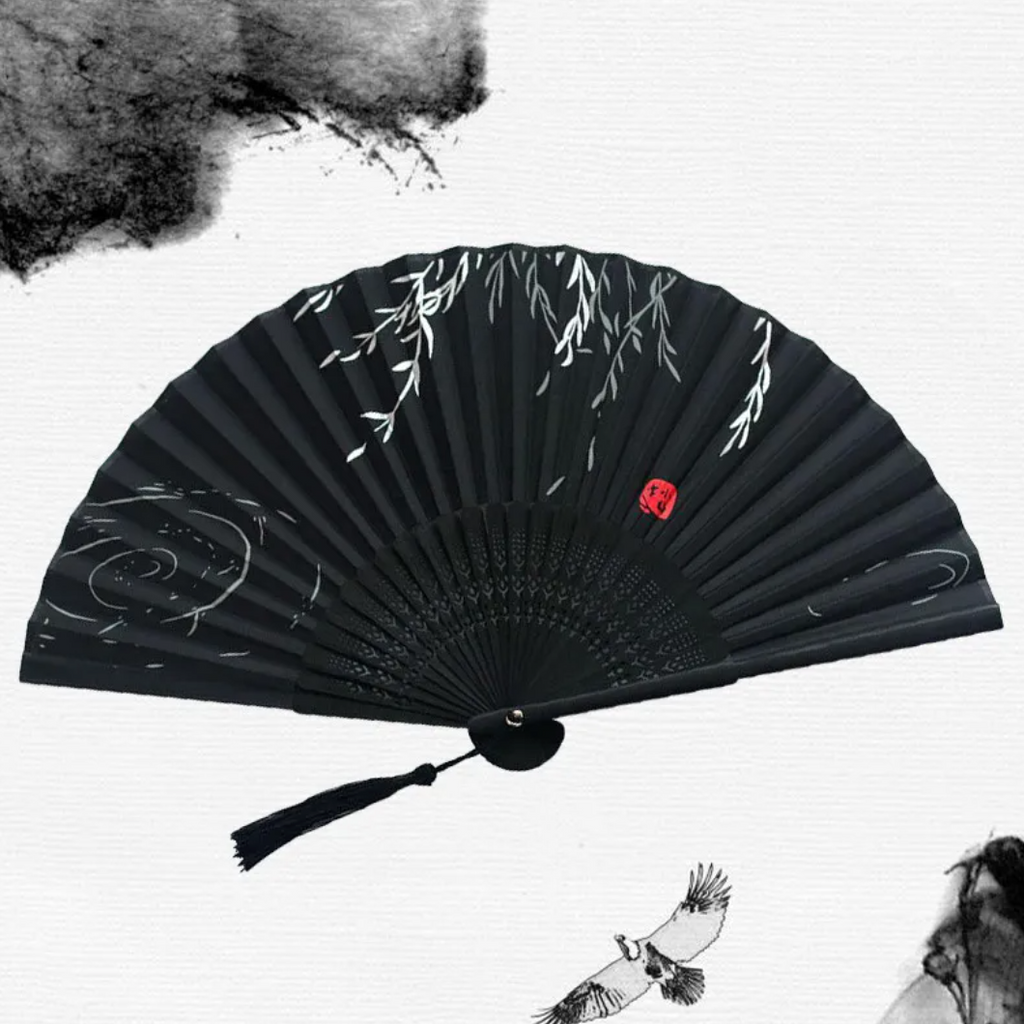 Cherry Blossom Bamboo Hand Fan