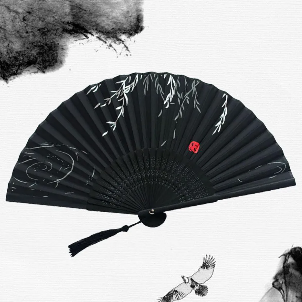 Cherry Blossom Bamboo Hand Fan