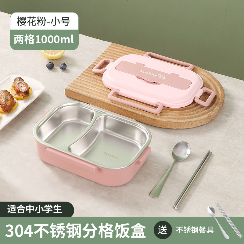 Stainless Steel Bento Box with Five Compartments