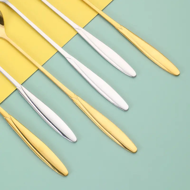 Cherry Blossom Shaped Stainless Steel Dessert Spoon