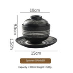 Japanese Ceramic Soup Bowl with Lid Tureen