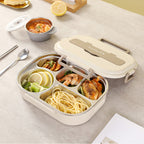 Stainless Steel Bento Box with Five Compartments