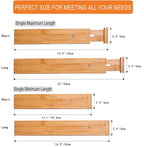 Bamboo Telescopic Drawer Divider for Organizing - Drawer Organizer