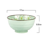 Sakura Blossom Underglaze Rice Bowl