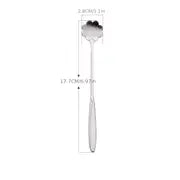 Cherry Blossom Shaped Stainless Steel Dessert Spoon