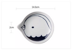 Cat Shaped Japanese Ceramic Plate
