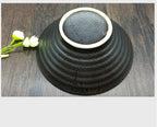 Japanese Traditional Ramen Bowl - Vintage Black Sakura Design