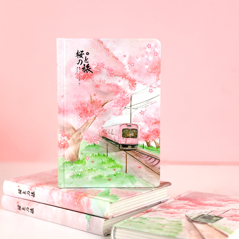 Japanese Cherry Blossom Colorful Sketchbook (Diary)