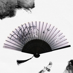Cherry Blossom Bamboo Hand Fan