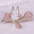 Cute Totoro Cherry Blossom Anime Brooch Accessory