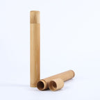 Bamboo Toothbrush Case - Novelty Wooden Teeth Brush soft-bristle Bamboo Fibre Wooden Handle Bamboo Tube Charcoal Set