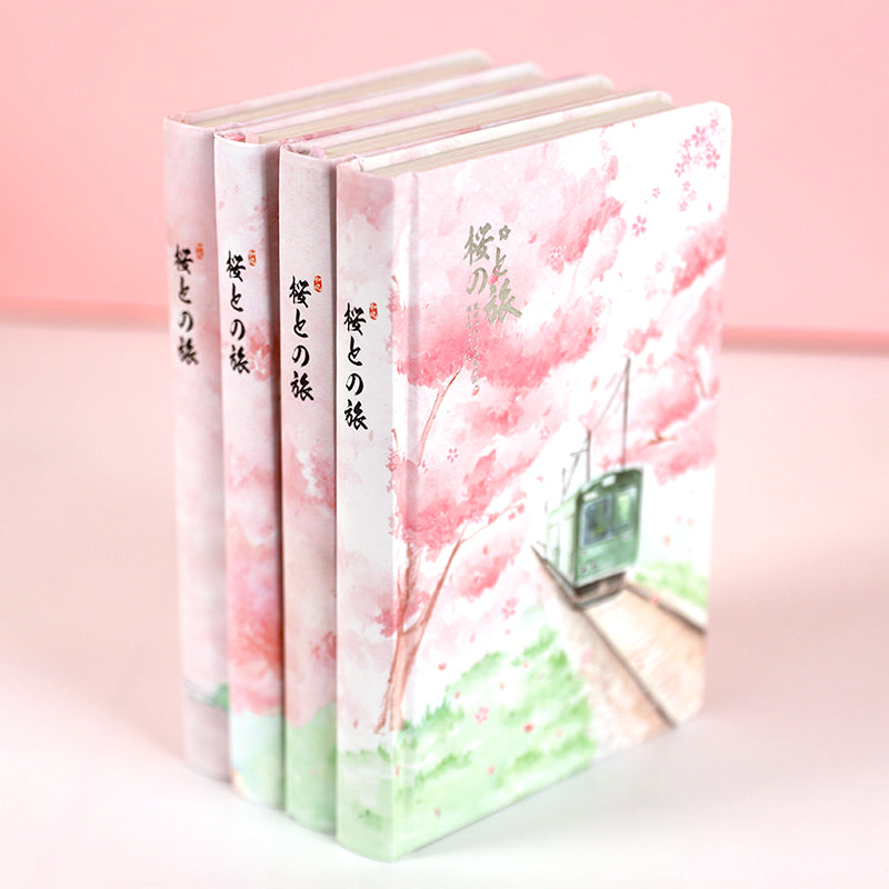 Japanese Cherry Blossom Colorful Sketchbook (Diary)