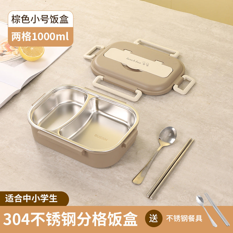 Stainless Steel Bento Box with Five Compartments