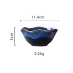 Japanese Ceramic Lotus Dinnerware Set