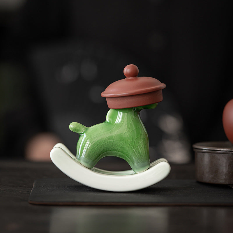 Japanese Tea Pet - Green Horse