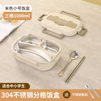 Stainless Steel Bento Box with Five Compartments