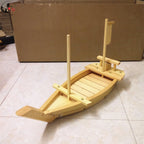 Bamboo Dragon Boat - Wooden Sushi Serving Platter