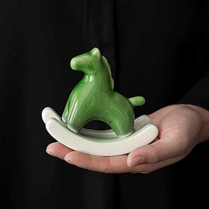 Japanese Tea Pet - Green Horse