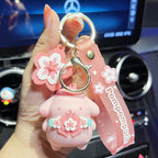 Pink Cherry Blossom Sanrio Cinnamoroll Keychain Decor Hello Kitty Accessory Keychain