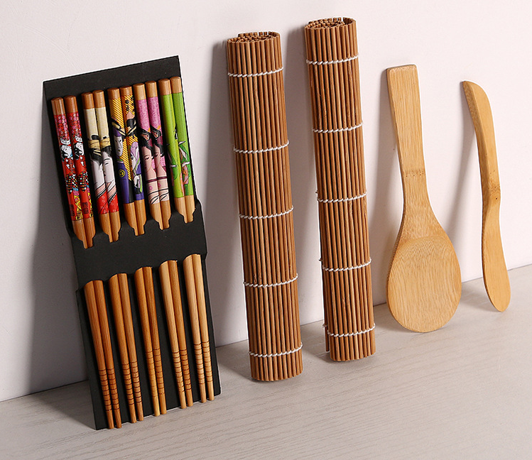 Sushi Tool Set for Japanese Roll and Rice Ball Making