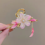 Peach Blossom Hair Clip