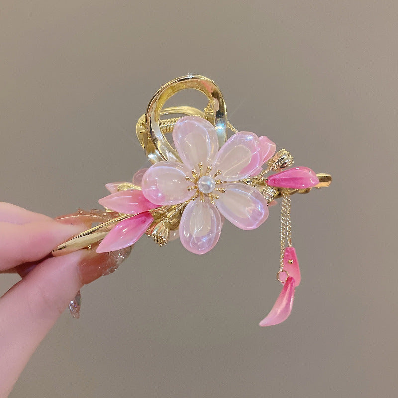Peach Blossom Hair Clip
