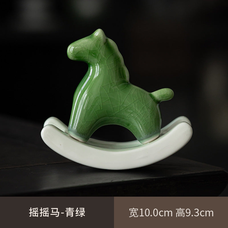 Japanese Tea Pet - Green Horse
