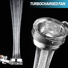 Load image into Gallery viewer, High Pressure Shower Head Adjustable 360° Rotation Turbine Water Saving Shower
