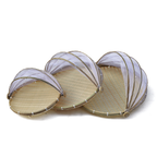 Bamboo Round Storage Basket Set for Home Use
