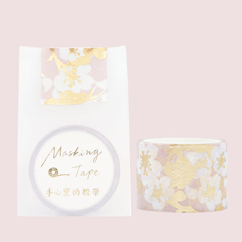 Cherry Blossom Washi Tape with Custom Stickers