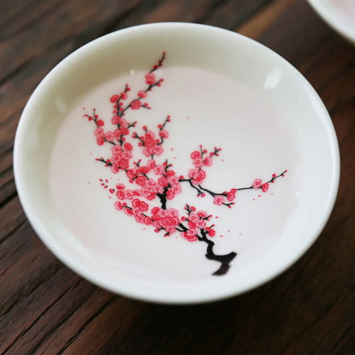 Hot & Cold Color Changing Dish - Japanese Sakura Cherry Blossom Tea Saucer